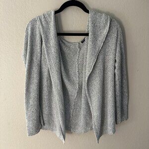 Brandy Melville Gray Cardigan Shawl Sweater Long Sleeves Women's One Size